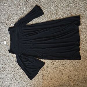 Cold Shoulder Black  Dress